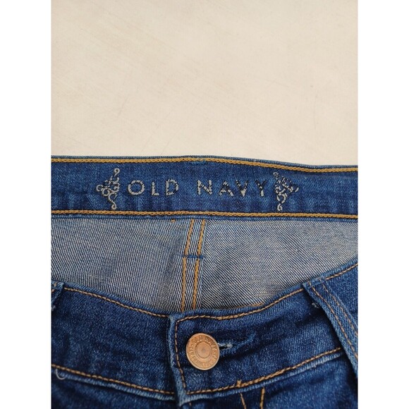 Old Navy Motorcycle Patches Skulls Lips Jeans Sturgis Daytona Lone Wolf Sz 6 - Picture 8 of 10